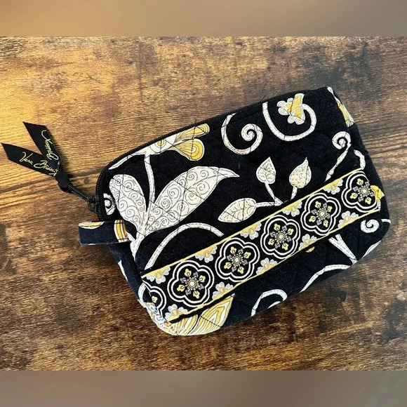 RETIRED: Vera Bradley | Yellow Bird pattern makeup bag - Picture 1 of 14